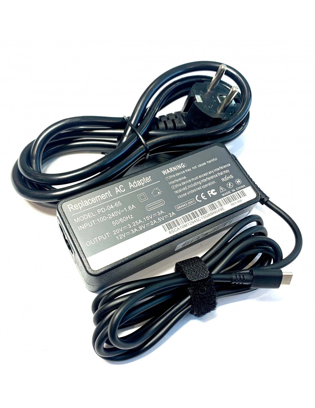 Lenovo fast charger 65 W, TYPE-C T470, T570, Yoga 720, 910